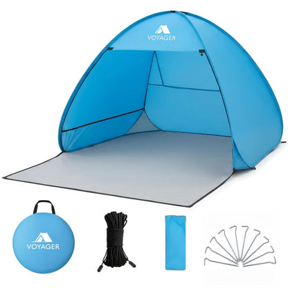Voyager Pop Up Beach Tent Blue Brand New in Box