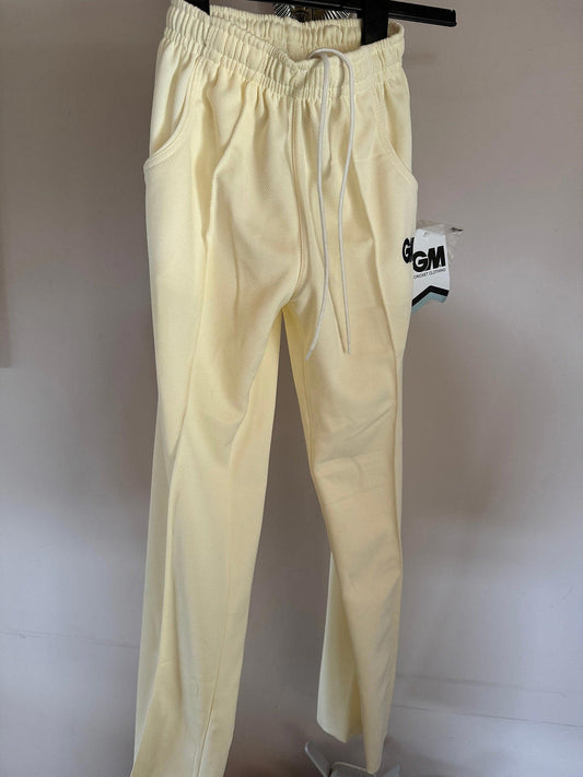 GM Gunn & Moore Cricket Trousers Premier Boys Light Cream Size XXS