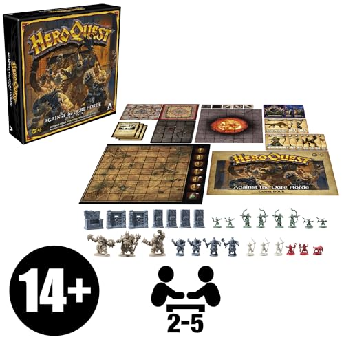 Avalon Hill HeroQuest Die Horde der Oger Abenteuerpack, Rollenspiel, HeroQuest Basisspiel zum Spielen erforderlich - Englische Fassung - Zaja Sales Ltd