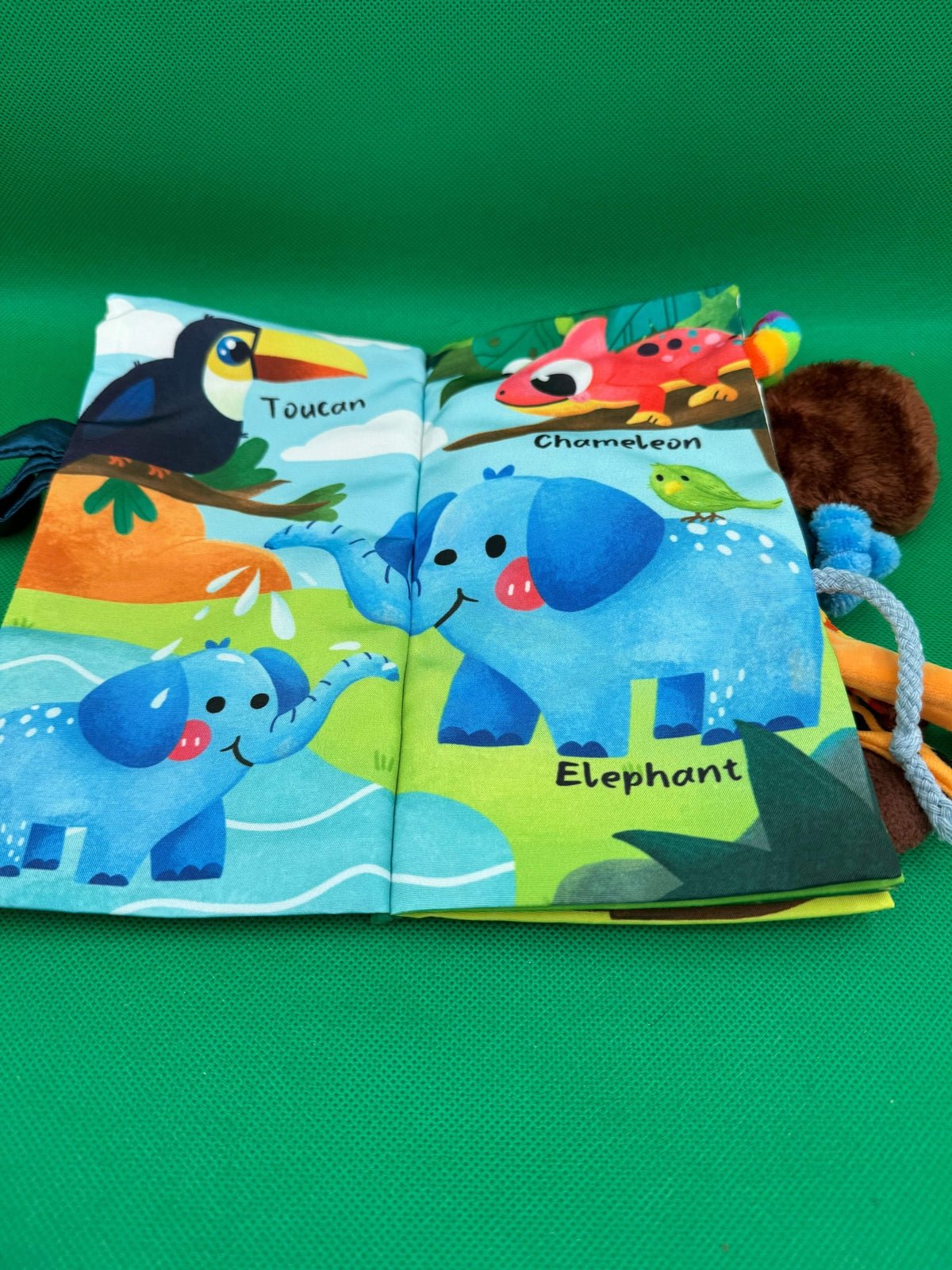 Hahaland Baby First Cloth Book Jungly Tails - Zaja Sales Ltd