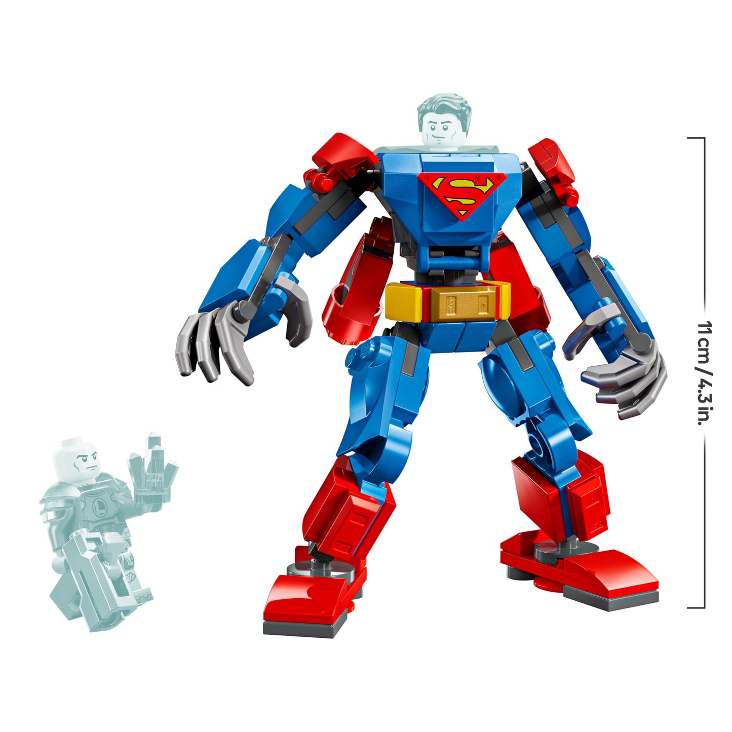 LEGO DC Superman Mech vs. Lex Luthor, Super Heroes Toy with 2 Minifigures, a Stud Shooter & Kryptonite - Buildable Figure Set - Gift 6 Plus Year Old Boys & Girls 76302 - Zaja Sales Ltd