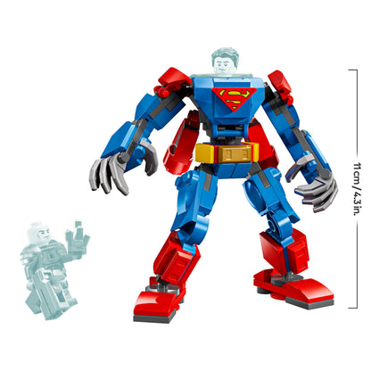 LEGO DC Superman Mech vs. Lex Luthor, Super Heroes Toy with 2 Minifigures, a Stud Shooter & Kryptonite - Buildable Figure Set - Gift 6 Plus Year Old Boys & Girls 76302 - Zaja Sales Ltd