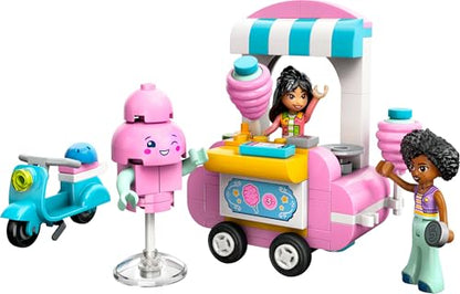 LEGO Friends Candyfloss Stand and Scooter Toy, Kids’ Creative Building Set with 2 Character Mini Dolls, Wheelable Food Cart and Accessories, Gift for 6 Plus Year Old Girls 42643 - Zaja Sales Ltd