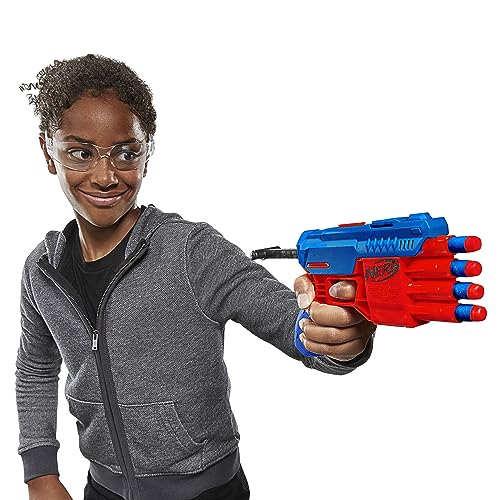 Nerf Alpha Strike Claw Blaster Set - Includes 2 Blasters and 10 Official Nerf Elite Darts - Each Blaster Fires 4 Darts in a Row - Zaja Sales Ltd