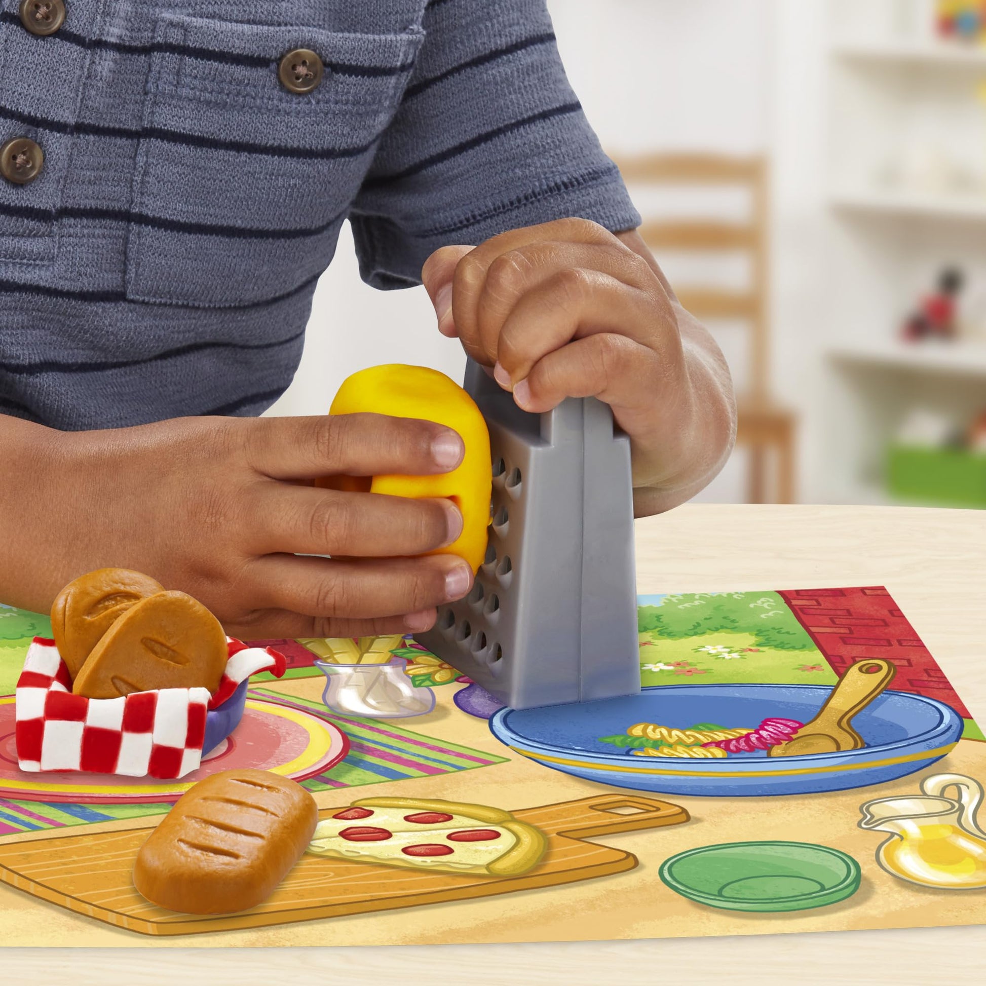 Play - Doh Pasta Dinner Playset, Kitchen Toy with 35+ Accessories, Ages 3+, Includes Pasta Maker, Play Mat & 10 Colors of Play - Doh - Zaja Sales Ltd