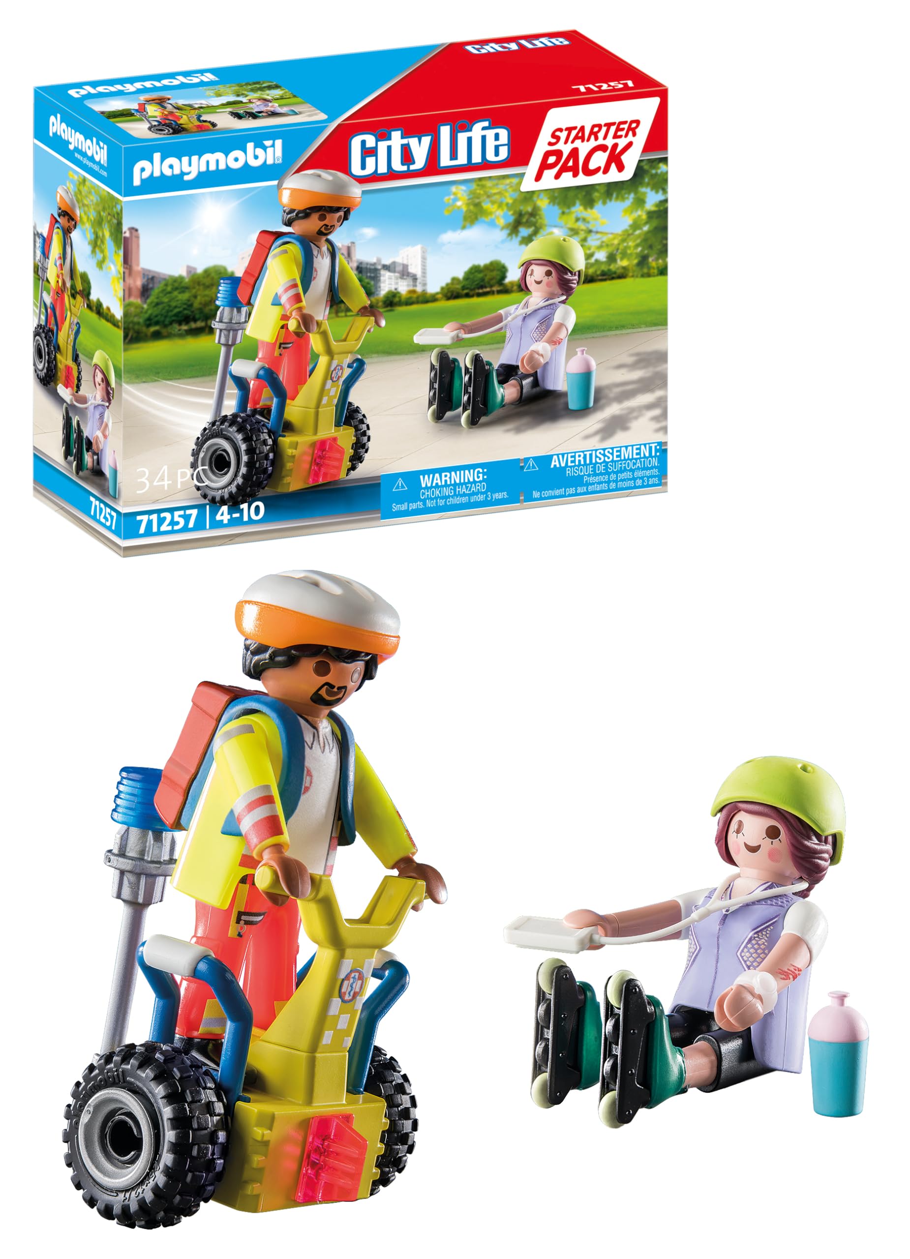 Playmobil 71257 Rescue with Balance Racer Starter Pack, Fun Imaginative Role - Play, PlaySets Suitable for Children Ages 4+ - Zaja Sales Ltd
