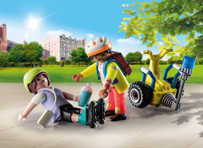 Playmobil 71257 Rescue with Balance Racer Starter Pack, Fun Imaginative Role - Play, PlaySets Suitable for Children Ages 4+ - Zaja Sales Ltd