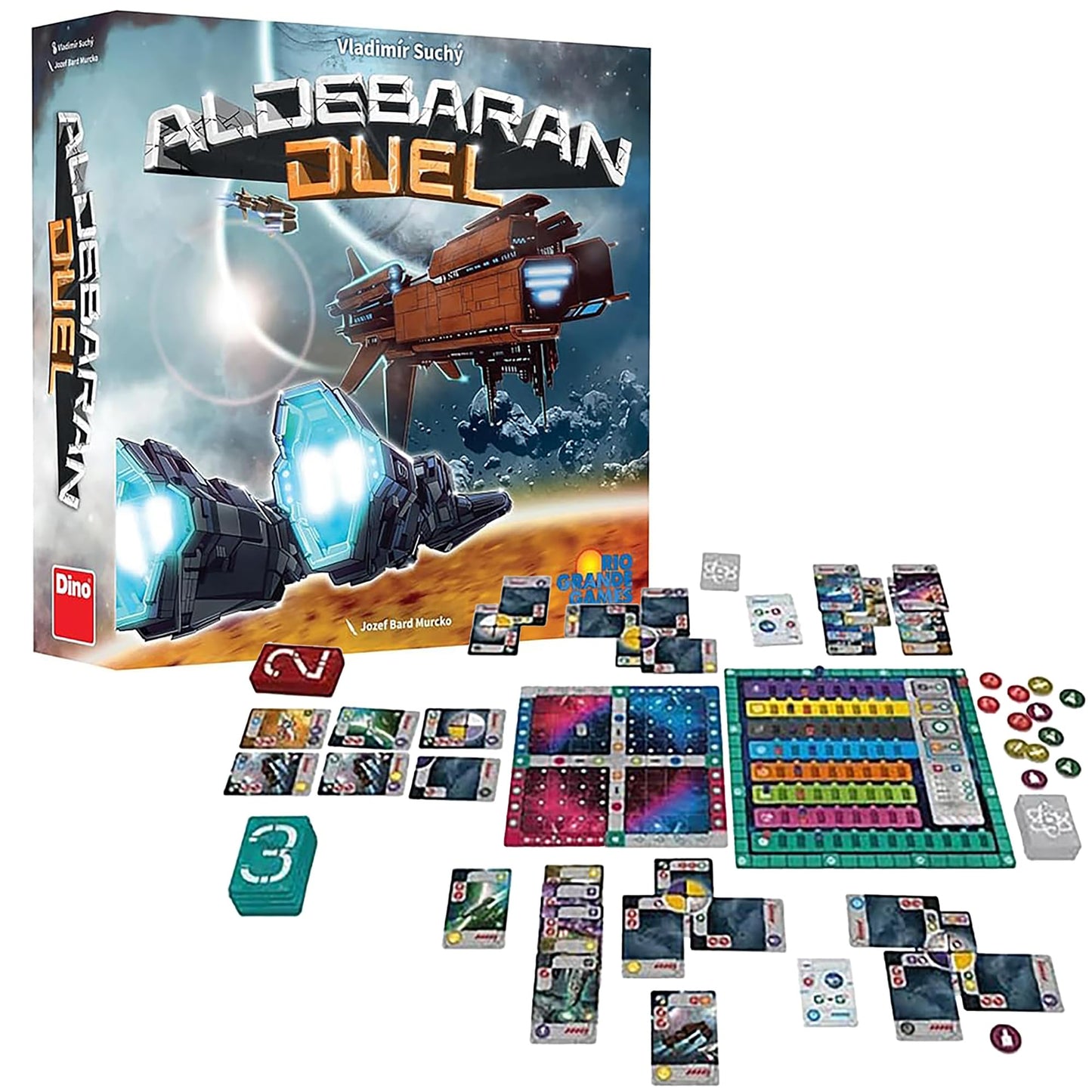 Rio Grande Games: Aldebaran Duel - Economic Strategy Game, Space Theme, Colonize - Research - Dominate, Empire Development, 2 Players, 45 - 90 Mins - Zaja Sales Ltd