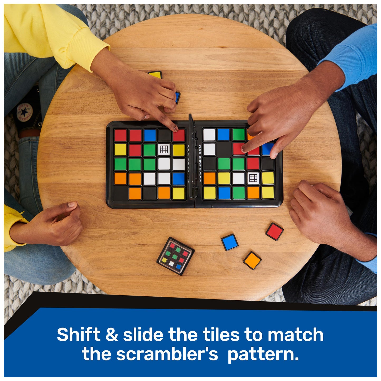 Rubik's Race, Ace Edition Classic Fast - Paced Puzzle Strategy Sequence Two Player Board Game, for Kids & Adults Ages 8 and up - Zaja Sales Ltd