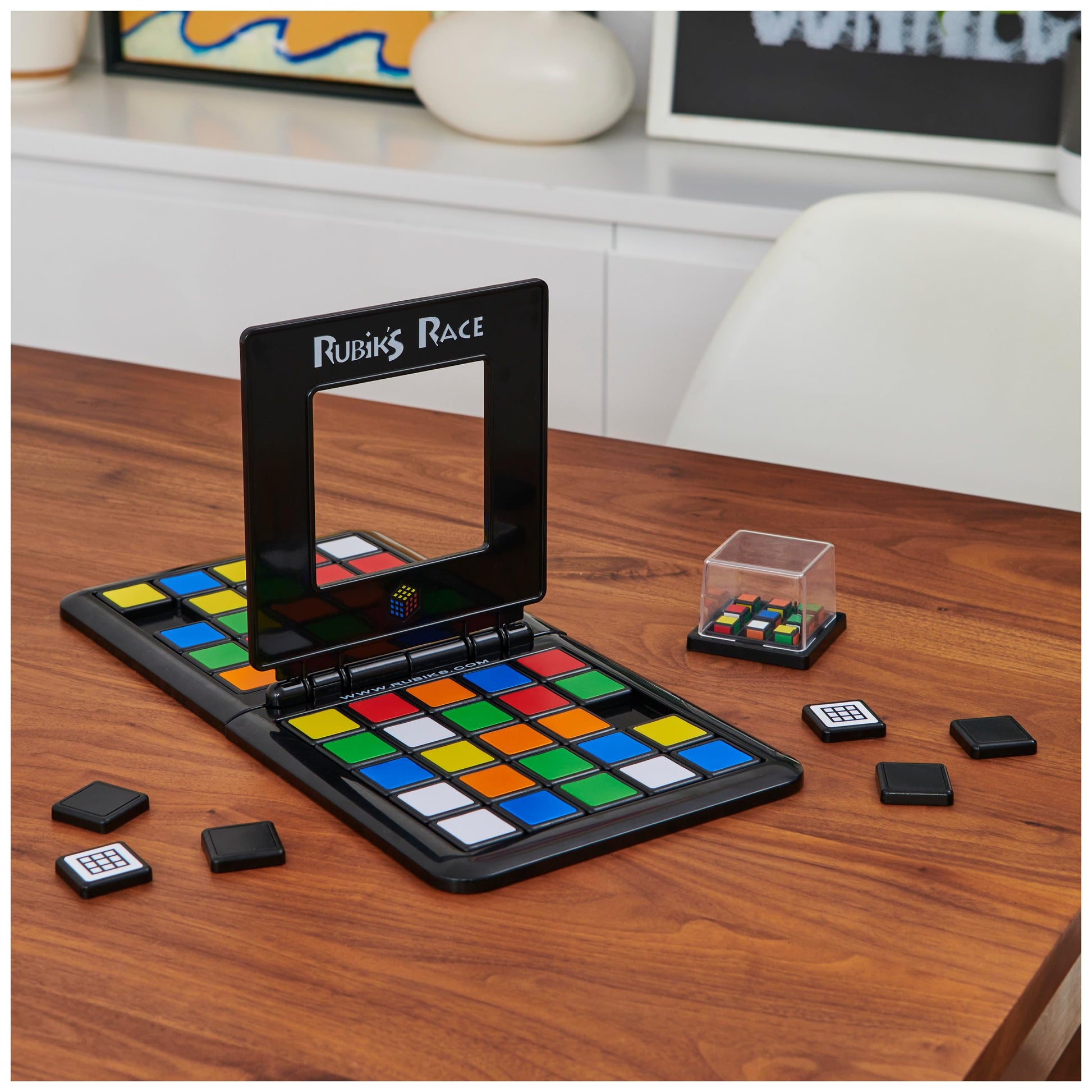 Rubik's Race, Ace Edition Classic Fast - Paced Puzzle Strategy Sequence Two Player Board Game, for Kids & Adults Ages 8 and up - Zaja Sales Ltd