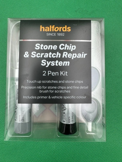 HALFORDS 2 Pen Stone Chip & Scratch Repair Kits, Ford EBONY BLACK