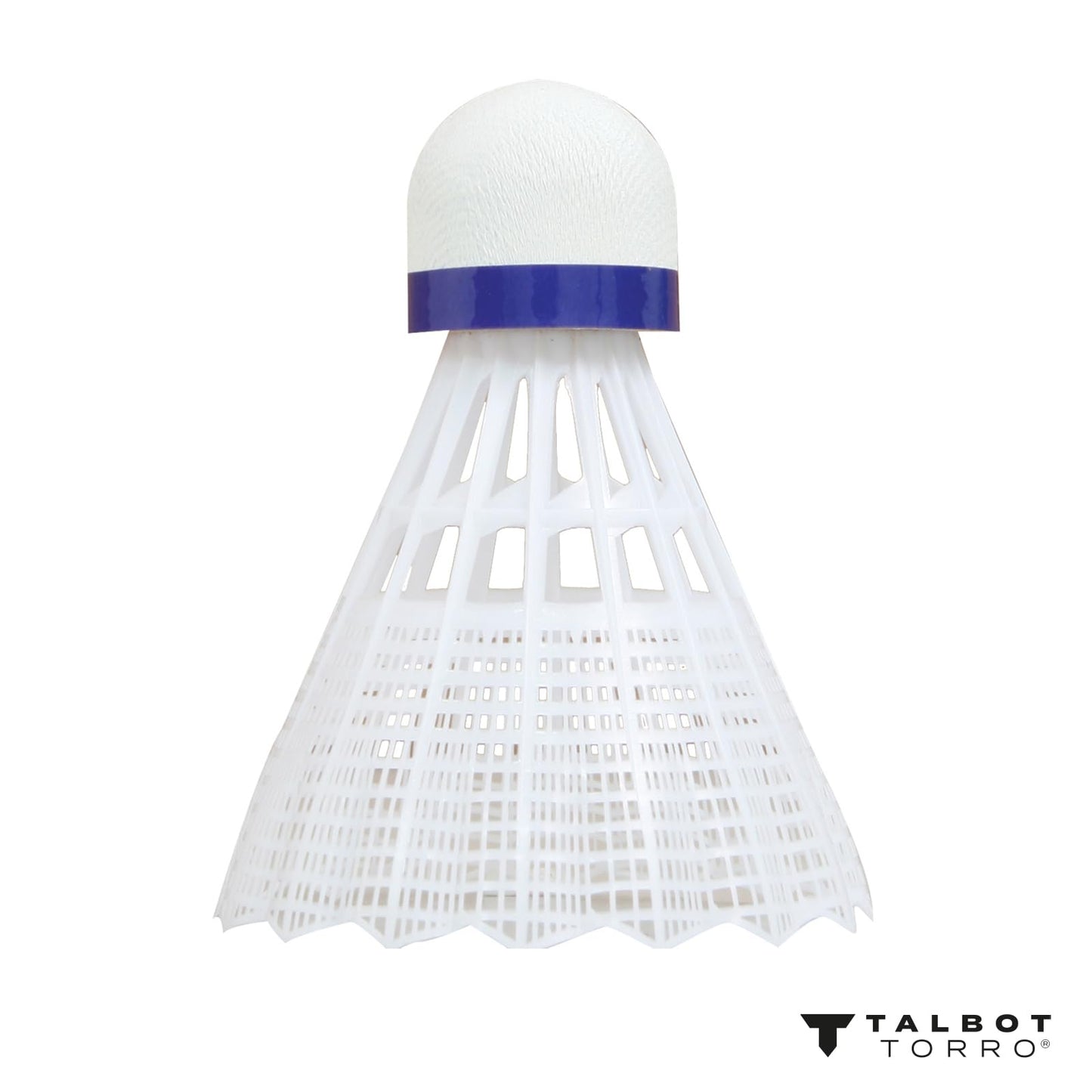 Talbot - Torro Badminton Shuttlecocks Tech 350, 3 Pack, Nylon, White - Zaja Sales Ltd