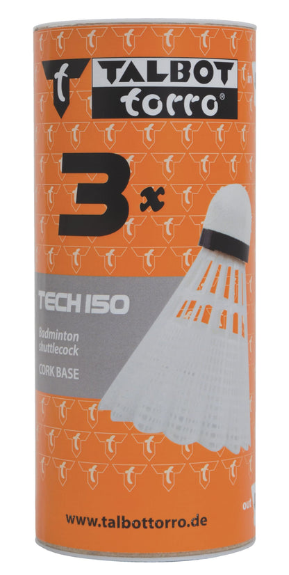 Talbot Torro White/Yellow Tech 150 Synthetic Shuttlecock 3 Pack - Zaja Sales Ltd