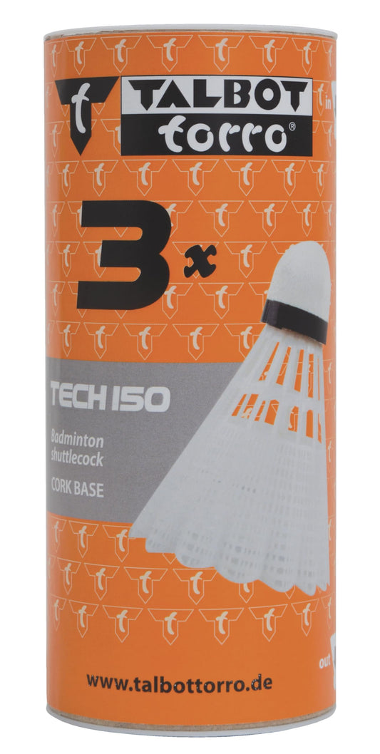 Talbot Torro White/Yellow Tech 150 Synthetic Shuttlecock 3 Pack - Zaja Sales Ltd