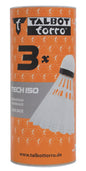 Talbot Torro White/Yellow Tech 150 Synthetic Shuttlecock 3 Pack - Zaja Sales Ltd