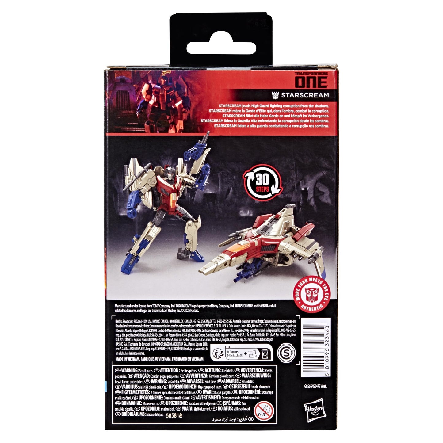 Transformers Studio Series Deluxe Class One Starscream Action Figure - Zaja Sales Ltd