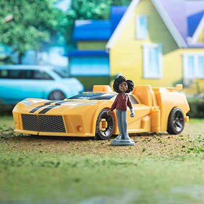 Transformers Toys EarthSpark Spin Changer Bumblebee Action - Figure (20 cm) with Mo Malto Figure (5 cm), for ages 6 and up. - Zaja Sales Ltd